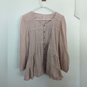 Free People Tunic Gauze Top